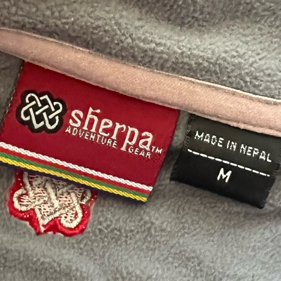 Sherpa Adventure Gear Purple Pink Wool Blend Full Zip Sweater Jacket Medium - Picture 10 of 12